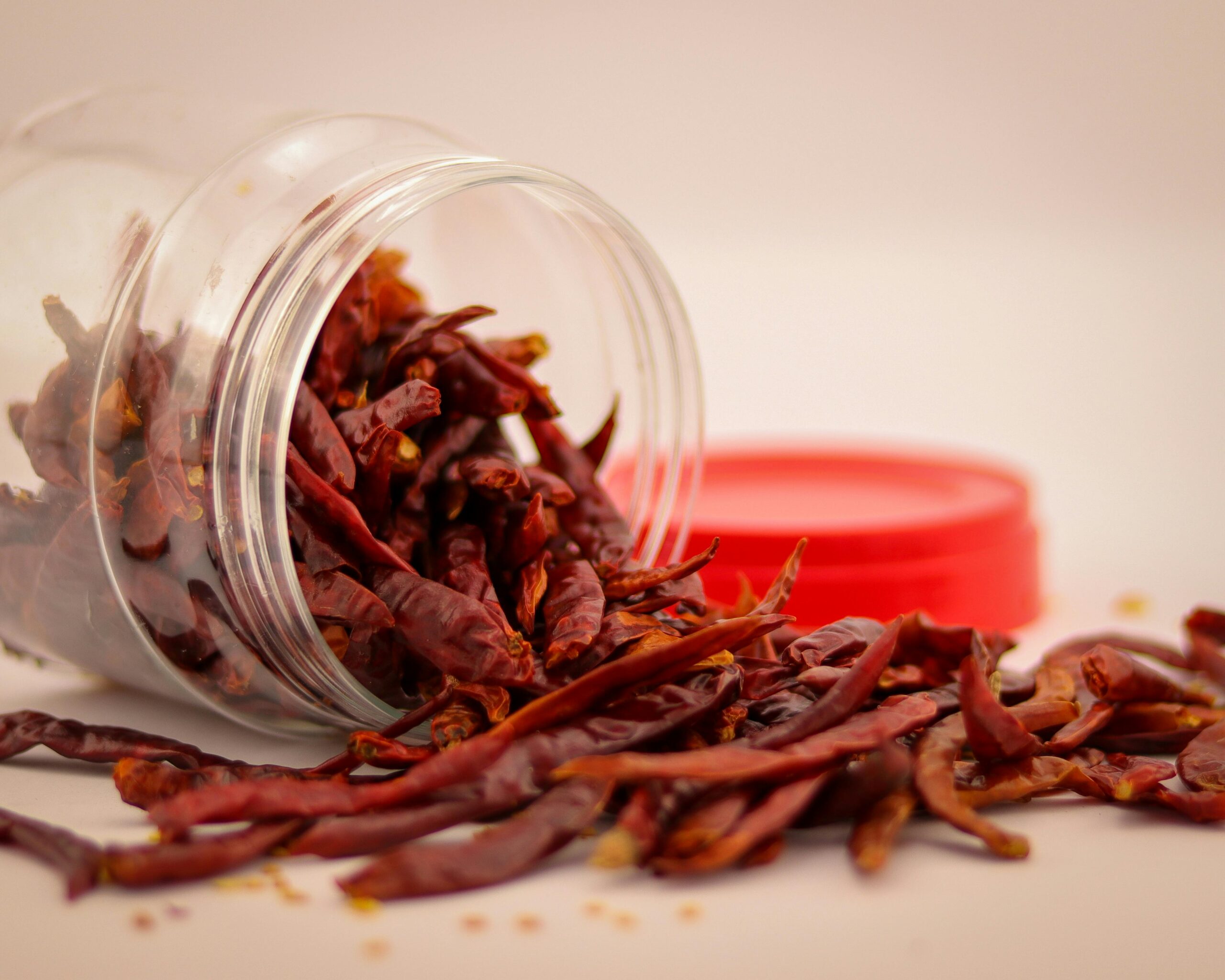 Perfect dry peppers for long time storage.